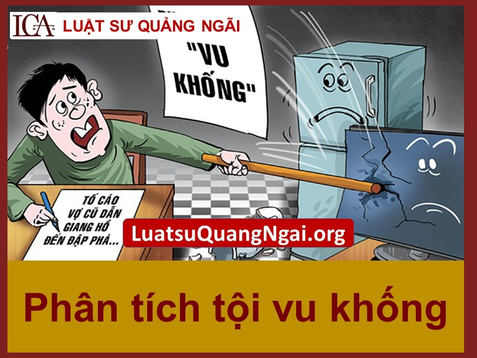 Phân tích tội vu khống