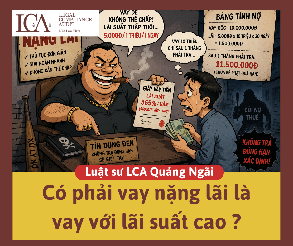 cho vay nặng lãi