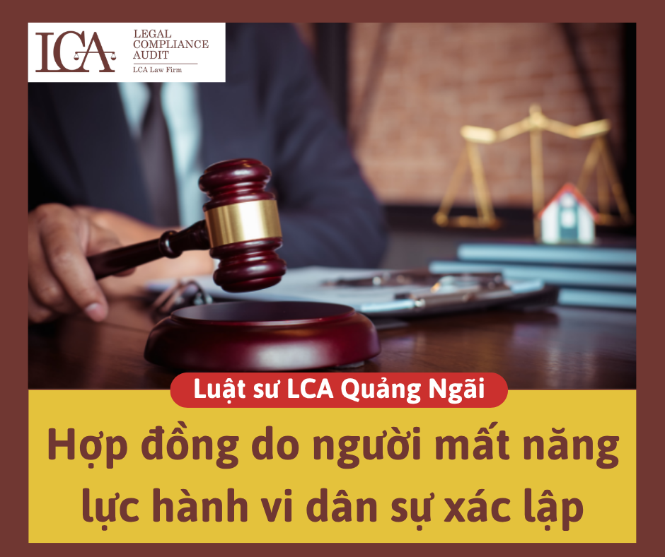 Hợp đồng do người mất năng lực hành vi dân sự xác lập
