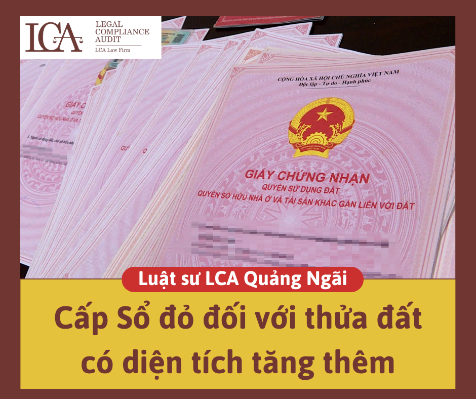 cấp Sổ đỏ đối với thửa đất có diện tích tăng thêm