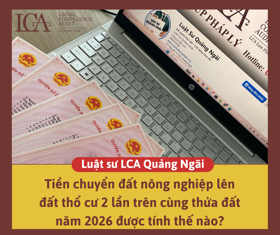 Tiền chuyển đất nông nghiệp lên đất thổ cư 2 lần trên cùng thửa đất năm 2026 được tính thế nào?