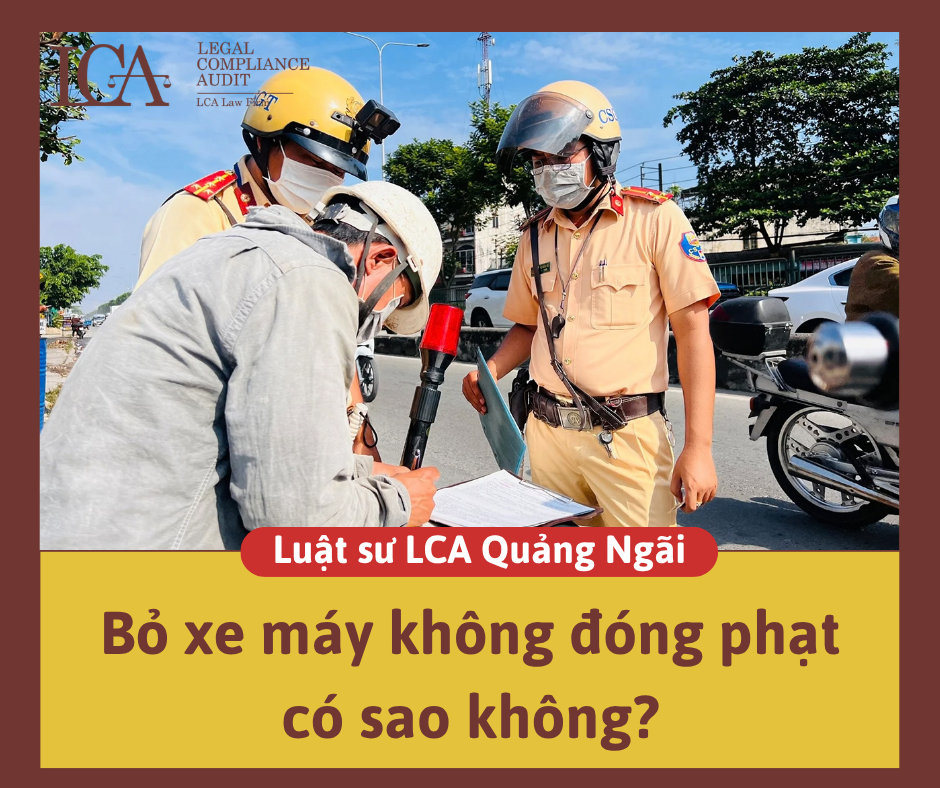 Bỏ xe máy không đóng phạt có sao không?